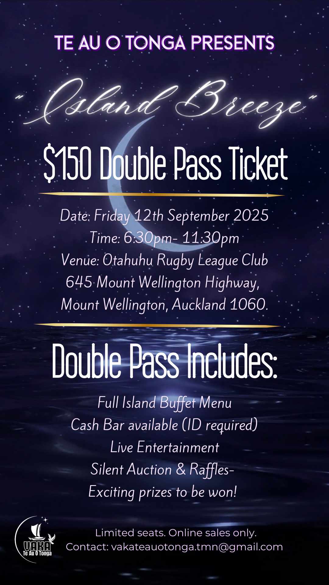 " Island Breeze " $150 Double Pass